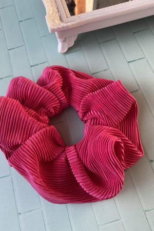 Scrunchie Fucsia Plisado