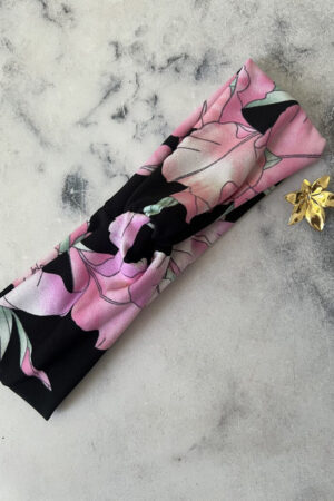 Diadema Negro Floreado