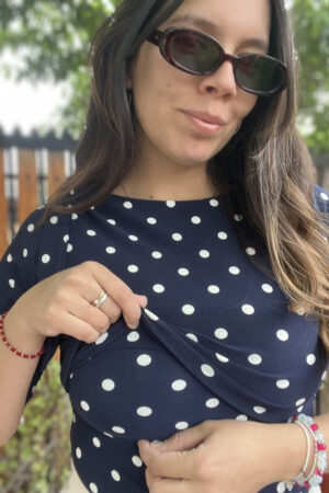Polera Pin De Lactancia Manga